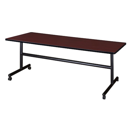 Kobe Rectangle FlipTop Table, 72" W, 29" H, Laminate Top, Mahogany MKFT7230MH